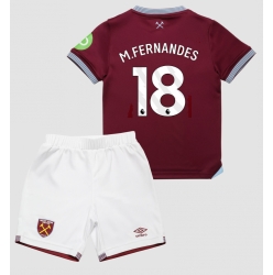 West Ham United Mateus Fernandes #18 Hjemmedraktsett Barn 2025-26 Kortermet (+ Korte bukser)