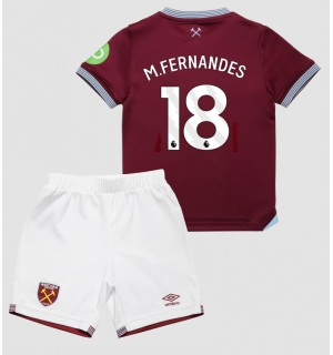 West Ham United Mateus Fernandes #18 Hjemmedraktsett Barn 2025-26 Kortermet (+ Korte bukser)
