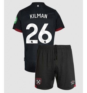 West Ham United Max Kilman #26 Bortedraktsett Barn 2024-25 Kortermet (+ Korte bukser)