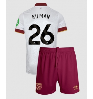 West Ham United Max Kilman #26 Tredjedraktsett Barn 2024-25 Kortermet (+ Korte bukser)