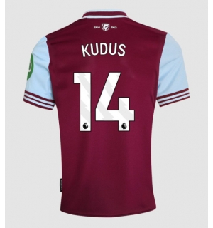 West Ham United Mohammed Kudus #14 Hjemmedrakt 2024-25 Kortermet