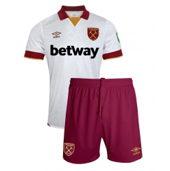 West Ham United Tredjedraktsett Barn 2024-25 Kortermet (+ Korte bukser)