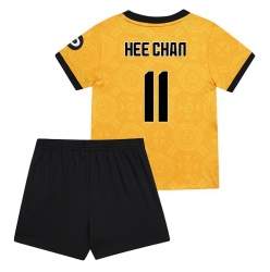 Wolves Hee-chan Hwang #11 Hjemmedraktsett Barn 2025-26 Kortermet (+ Korte bukser)
