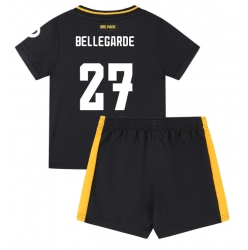 Wolves Jean-Ricner Bellegarde #27 Bortedraktsett Barn 2024-25 Kortermet (+ Korte bukser)