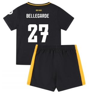 Wolves Jean-Ricner Bellegarde #27 Bortedraktsett Barn 2024-25 Kortermet (+ Korte bukser)