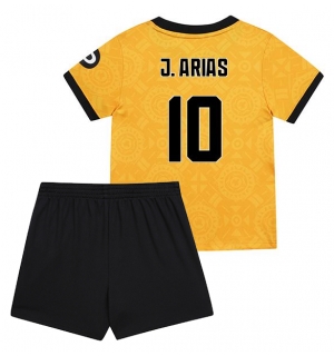 Wolves Jhon Arias #10 Hjemmedraktsett Barn 2025-26 Kortermet (+ Korte bukser)