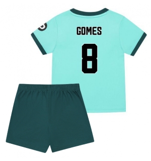 Wolves Joao Gomes #8 Bortedraktsett Barn 2025-26 Kortermet (+ Korte bukser)