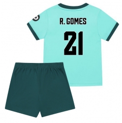 Wolves Rodrigo Gomes #21 Bortedraktsett Barn 2025-26 Kortermet (+ Korte bukser)
