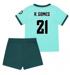 Wolves Rodrigo Gomes #21 Bortedraktsett Barn 2025-26 Kortermet (+ Korte bukser)