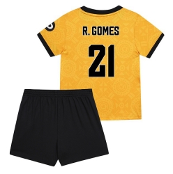 Wolves Rodrigo Gomes #21 Hjemmedraktsett Barn 2025-26 Kortermet (+ Korte bukser)
