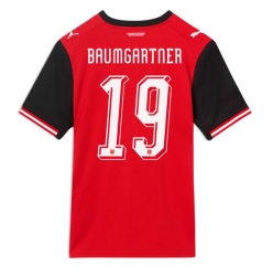 Østerrike Christoph Baumgartner #19 Hjemmedrakt VM 2026 Kortermet