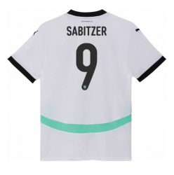 Østerrike Marcel Sabitzer #9 Bortedrakt Dame EM 2024 Kortermet