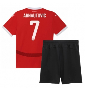Østerrike Marko Arnautovic #7 Hjemmedraktsett Barn EM 2024 Kortermet (+ Korte bukser)