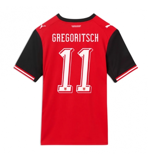 Østerrike Michael Gregoritsch #11 Hjemmedrakt VM 2026 Kortermet Østerrike Michael Gregoritsch #11 Hjemmedrakt VM 2026 Kortermet
